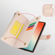 Откидной чехол для Samsung Galaxy S24 Ultra, Wallet Zipper Pocket RFID, с плечевым ремнем, чёрный