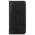 Чехол до OnePlus 12 5G, Wallet Litchi Leather, чёрный