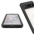 Чoхол Shockproof до Google Pixel 6a, із захисним екраном, чорний