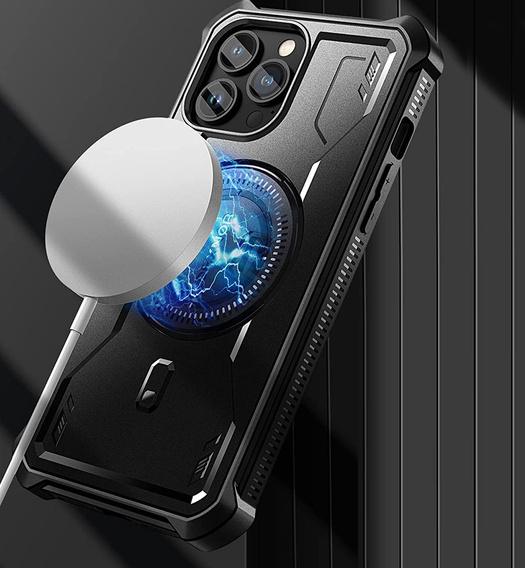 Броньований чохол для iPhone 13 Pro Max, Dexnor Full Body MagSafe, чорний