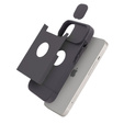 Чохол ERBORD MagSafe Cam Slider, чорний + скло для екрану для iPhone 13 / iPhone 14