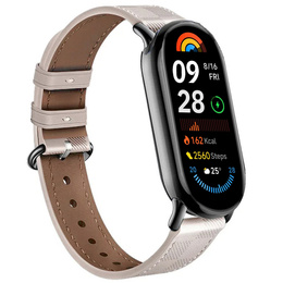 Шкіряний ремінець для Xiaomi Smart Band 10 / 9 / 8