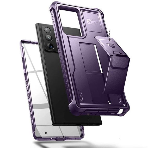 Броньований чохол для Samsung Galaxy Note 20 Ultra, Dexnor Full Body, фіолетовий