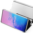 Чoхол до Samsung Galaxy S20 Ultra, Clear View, сріблястий