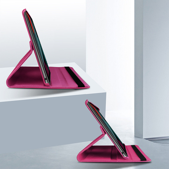 Чехол для iPad 11" 2025 A16 (11 gen.) / iPad 10.9" 2022 (10 gen.), вращающийся на 360, розовый