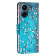 Откидной чехол для Xiaomi Redmi 13C / Poco C65, Wallet, Sakura, синий