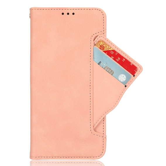 Футляр з клапаном для Infinix Hot 50 Pro 4G, Card Slot, рожевий