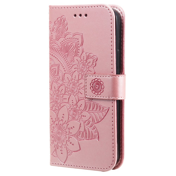 Чохол-книжка для Samsung Galaxy S21 FE, Mandala, рожевий rose gold
