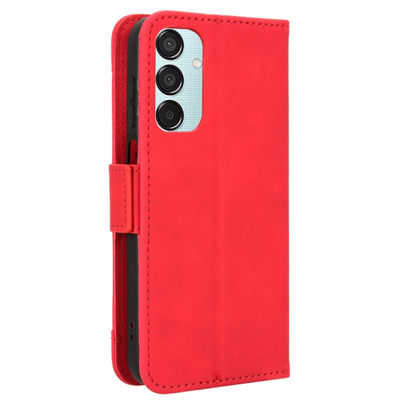 Футляр з клапаном для Samsung Galaxy M15 5G, Card Slot, червоний