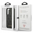 Чехол GUESS до Samsung Galaxy S23, 4G Metal Gold Logo, серый