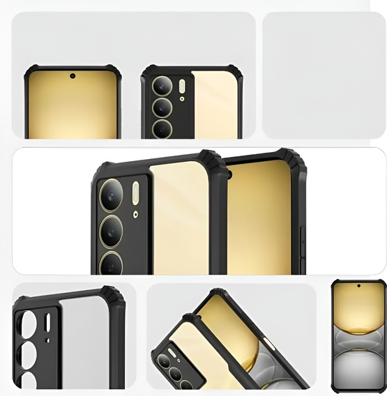 Чoхол до Realme 14X / Realme C75, AntiDrop Hybrid, чорний