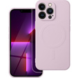 ERBORD Чехол Silicone Mag Cover для iPhone 15 Plus, розовый