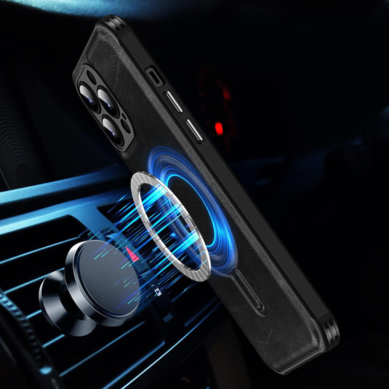 Магнітний чохол для iPhone 15 Pro Max, для MagSafe, чорний