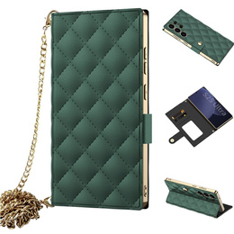 Флип-кейс для Samsung Galaxy S25 Ultra, GKK Mirror Wallet, зелёный