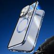 Магнітний чохол Dual Glass MagSafe для iPhone 15 Pro Max, м'яти