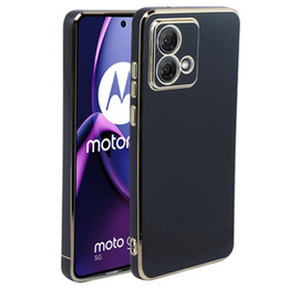 Чохол для Motorola Moto G84 5G, Glamour CamShield, чорний