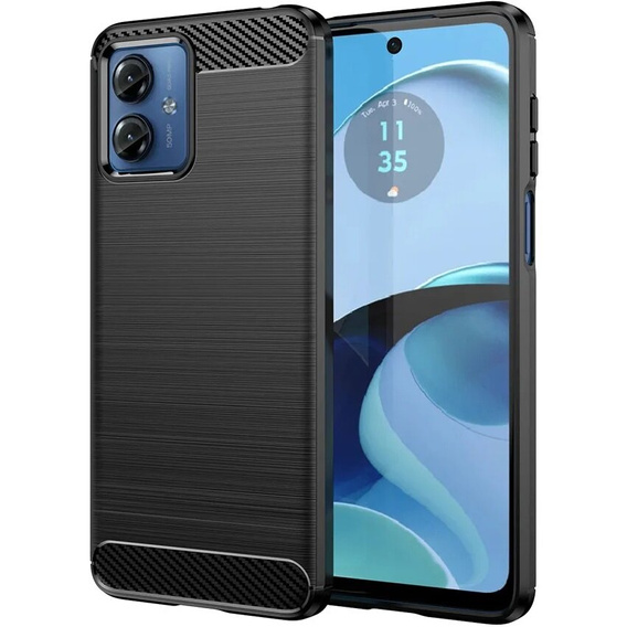 Чехол до Motorola Moto E14, Carbon, чёрный