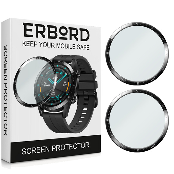 2x Гібридне скло ERBORD для Huawei Watch GT 2 46MM