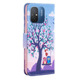 Чохол-книжка для Xiaomi Redmi 12C, Wallet, tree & owls, м'яти