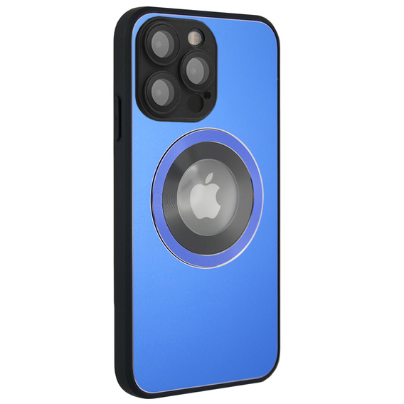 Чехол до MagSafe до iPhone 14 Pro Max, Hole for Apple Logo, синий