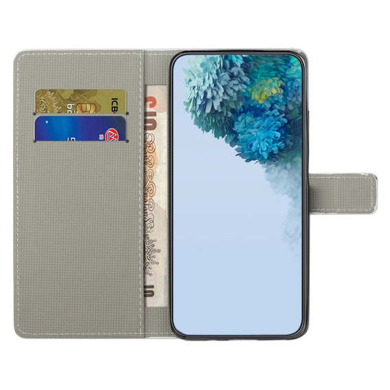 Откидной чехол для Xiaomi Redmi Note 12S, Wallet Butterfly, синий