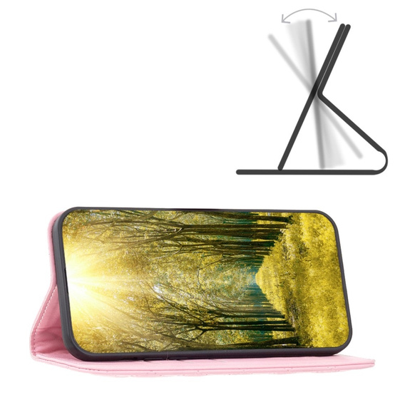 Откидной чехол для Oppo A60, Wallet, BINFEN COLOR, розовый
