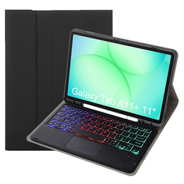 Чехол с подсветкой клавиатуры Bluetooth и тачпадом для Samsung Galaxy Tab A11+
