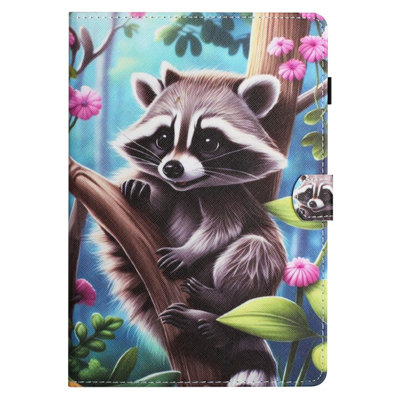 Чехол для Lenovo Tab M10 10.1 Gen 3, с откидной крышкой, raccoon