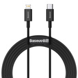 BASEUS Wisdom Kaбель Lightning 1.5M/2.4A (2 sztuki) - White