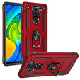 Бронированный Чехол до Xiaomi Redmi Note 9, Nox Case Ring, красный