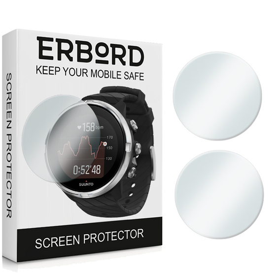 Захисне скло 2х Erbord для дисплею смарт годинника Suunto 9