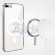 Чохол для iPhone 7 / 8, Electro MagSafe, сріблястий + Скло на екран