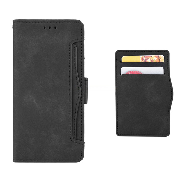 Откидной чехол для Oppo Reno 13, Card Slot, чёрный