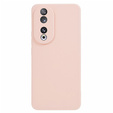 Силиконовый чехол для Honor 90, тонкий, розовый