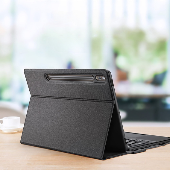Чехол + клавиатура Samsung Galaxy Tab S9 Ultra, Dux Ducis TouchPad Leather Pen Slot, чёрный