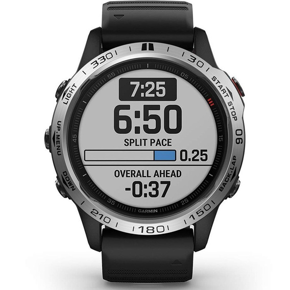 Накладка на безель для Garmin Fenix 6 / 6 Pro / 6 Sapphire,  Silver/Black