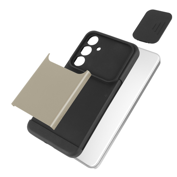 Чoхол до Samsung Galaxy S24, ERBORD CamProtect Slide Camera, золотий
