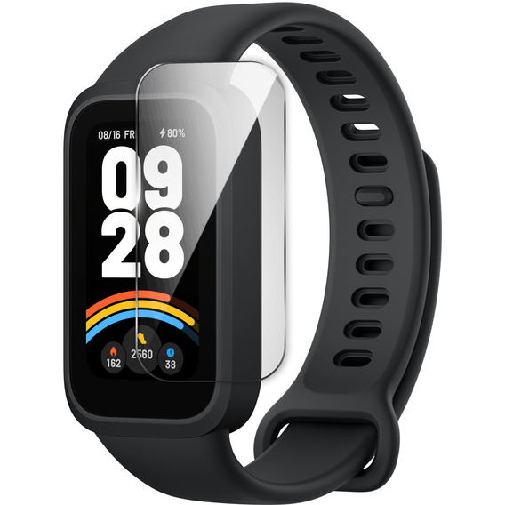 2x ERBORD загартованого скла для Xiaomi Smart Band 9 Active, з монтажною рамкою
