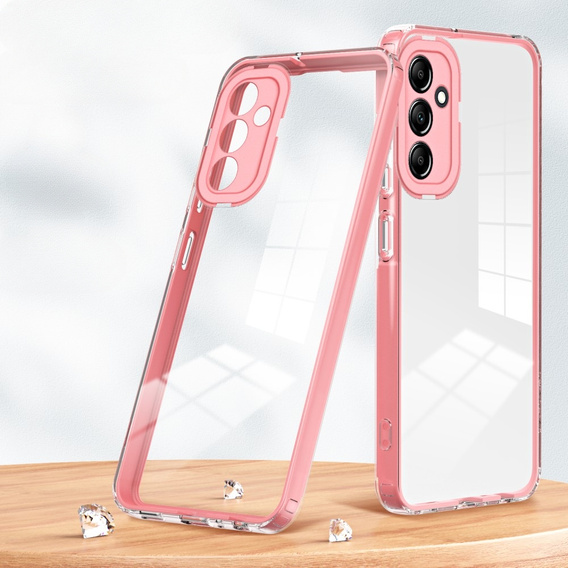 Чoхол до Samsung Galaxy A14 5G, Fusion Hybrid, прозорий / рожевий
