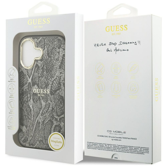Чохол Guess Python Pattern MagSafe для iPhone 17