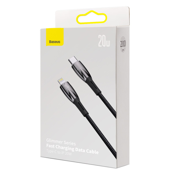 Кабель Baseus Glimmer USB-C to Lightning 20W 2м для iPhone