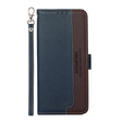 Чехол Wallet до Motorola Moto E20/E40, KHAZNEH, Dual Color, Blue / Brown