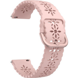 Силиконовый ремешок 20mm Soft Hollowed-out, Pink