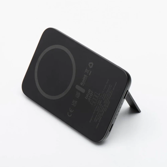 Портативный аккумулятор Blue Star W0553, 5000 мАч, MagSafe, подставка – черный