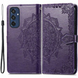 Откидной чехол для Samsung Galaxy M35, Mandala, фиолетовый