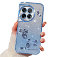Чехол для OnePlus 12 5G, Glitter Flower, синий