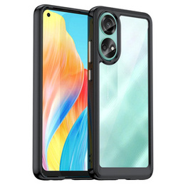 Чехол до Oppo A58 4G, Fusion Hybrid, прозрачный / черный