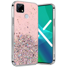 Чoхол до Realme 7i, Glittery, рожевий