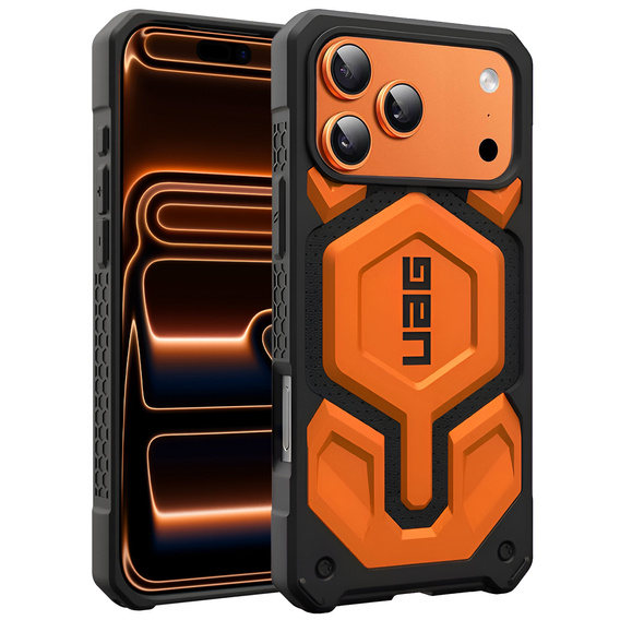 Чохол Urban Armor Gear для iPhone 17 Pro Max, Monarch Pro MagSafe, помаранчевий