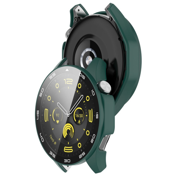 Чехол 2 в 1 + закаленное стекло для Huawei Watch GT 4 46mm, зелёный